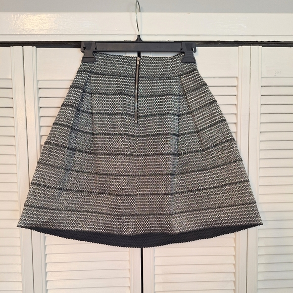 Ginger G metallic sparkle pleated mini skirt sz small *D - Picture 8 of 9